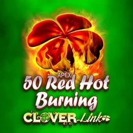 50 Red Hot Burning Clover Links logo by Novomatic at Casea Casino