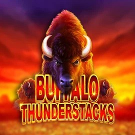 Buffalo Thunderstacks slot logo by Amatic Industries at Casea Casino