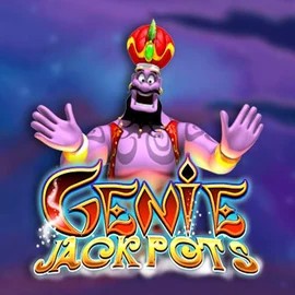 Genie Jackpots slot logo by Blueprint Gaming at Casea Casino