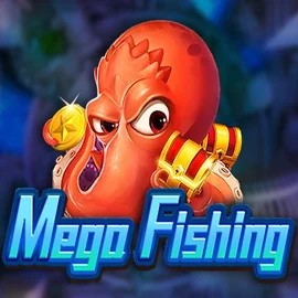 Mega Fishing slot logo by TaDa Gaming at Casea Casino