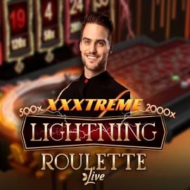 XXXtreme Lightning Roulette slot logo by Evolution at Casea Casino